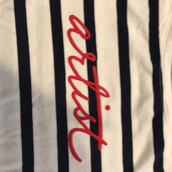 Gap “artist” stripe 3/4 sleeve top NWOT - Picture 3 of 3